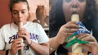 Big Straw Challenge Compilation #bigstrawchallenge