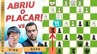 PRIMEIRA VITÓRIA DO MUNDIAL - Ding Liren Vs Nepomniatchi - Mundial 2023 - Rodada 2
