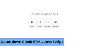 Tutorial - [Countdown Clock] HTML, JavaScript | Seniman Koding