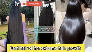 Best homemade hair oil for long and shiny hair🔥Hair growth tips💯How to get long and thick hair#viral