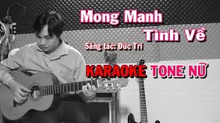 Mong Manh Tình Về - Tone Nữ - Beat Guitar - Karaoke NBC