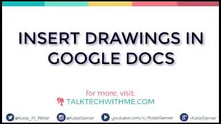 Insert Drawings in Google Docs