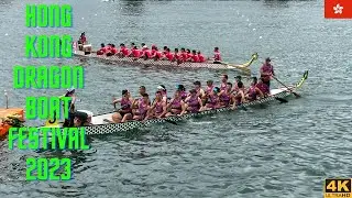 [4k] The Astonishing Hong Kong International Dragon Boat Festival - 2023