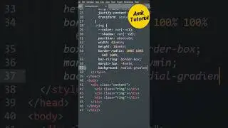Abstract Ring Using HTML & CSS 