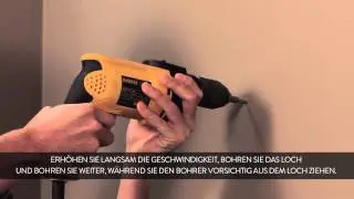 HOW TO: in einer Wand bohren - Deutsch