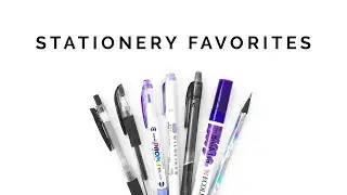 the best stationery! 💜 my absolute favorite pens, highlighters, brush pens, etc