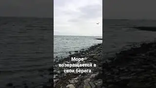 Море возвращается в свои берега.