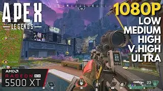 Apex Legends Season 22 - RX 5500 XT + i7 4770 | All Settings Tested