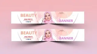 Professional YouTube banner template - Photoshop Cc Tutorial
