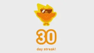 I reached 30 day streak on Duolingo