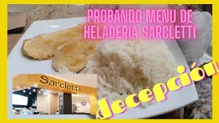 Probando menu de Heladeria Sarcletti Lima, Perú