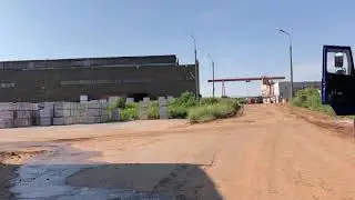 Загрузка кирпича на заводе Альтаир