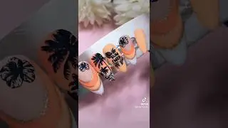 Make a press on nail order with me 🧡 #pressonails #nailart #nailtutorial #nailinspo #naildesigns