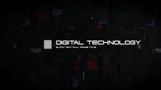 Adobe Stock - Digital Technology Glitch Text Full Frame Title - Motion Graphics