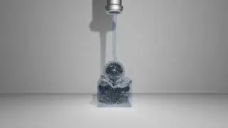 Blender HQ water bubble foam spray simulation