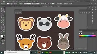 Công cụ cơ bản trong Illustrator - Vẽ con vật