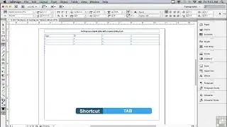 tutorial adobe indesign The Basics Of Setting Up Tab