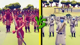 WW2 ARMY vs RENAISSANCE FACTION - Totally Accurate Battle Simulator TABS