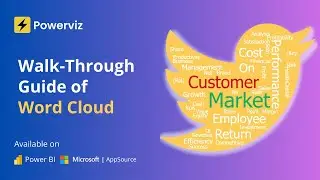 Word Cloud Visual (Step by Step Tutorial)