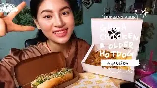 MUKBANG ASMR - GAGA CHICKEN & OLDER HOTDOG 