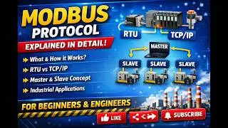 In English | Modbus Protocol Full Explained | Modbus RTU vs Modbus TCP/IP | PLC DCS Communication