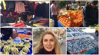 Турция 2020. Рынок Джума(Cuma) в центре Анталии/Торг. улица Шарамполь.