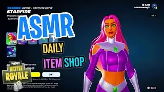 ASMR Fortnite Starfire DC Comics Skin Is Back! Daily Item Shop 🎮🎧 Relaxing Whispering 😴💤