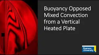 Visualization of Opposing Mixed Convection from a Vertical Plate