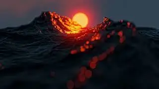 meditation music relax mind body - Slow motion ocean 4k