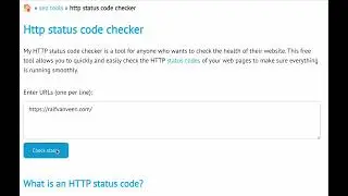Http status code checker - Free SEO tool