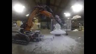 KUKA 6 Axis Robot Arm - Rotary Milling Mark Twain Bust