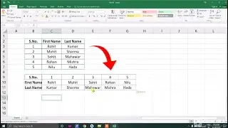 How to convert row to column in excel | Transpose in excel | Computer Update Gyan