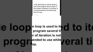 While loop vs For loop Short | malayalam tutorial