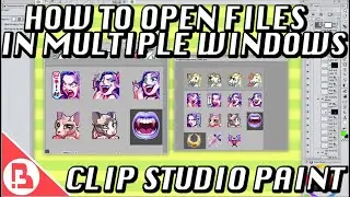 How to Open the Same File in Multiple Windows ( Clip Studio Paint Tutorial )