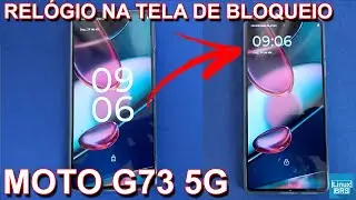 Motorola Moto G73 - Relógio na tela de bloqueio - Alteração de formato