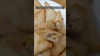 Samosa filled with "Cheesy Pasta" #shorts