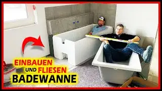 BADEWANNE EINBAUEN - Wannenträger setzen & verfliesen! | Home Build Solution