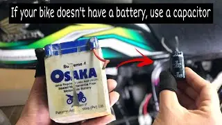 Bike Capacitor Installation / How to install capacitor Instead of Battery