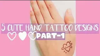 5 Cute hand tattoo designs with pen PART-1 |heart tattoo ||@paras shrishti