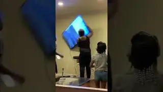 Mom Ripping TV Off Of Wall Broken TV Prank - Stan Twitter
