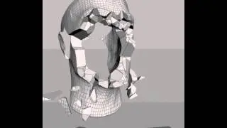 faddy houdini fracture dynamics with glue constrain with distance attribute