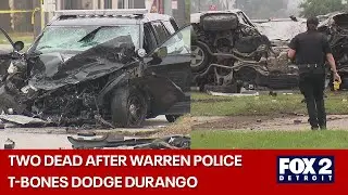 TWO KILLED in Warren Police crash, two officers hospitalized