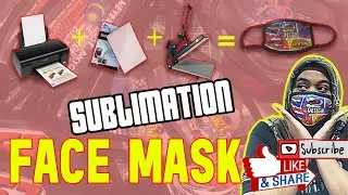 #toturial Cara Buat Mask Sublimation Sendiri Meggunakan HEATPRESS dan Sublimation Paper
