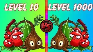 Plants vs Zombies 2 Team Plants Level 10 vs Team Plants Level 1000