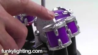 Electronic Iluminated Mini Rock Finger Drum Kit