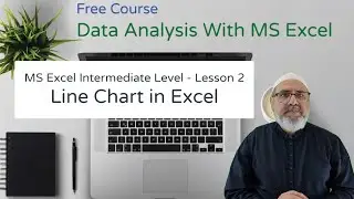 Excel Intermediate  - Line Charts in Excel - Data Analysis Lesson 24-2. || In Urdu / Hindi Language