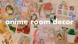 anime room decor ♡ — prints, polaroids, stickers