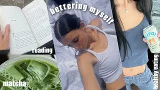 focusing on myself vlog | reading, exercising, & eating healthy!!