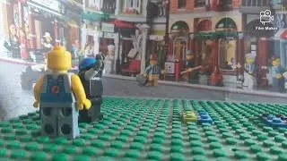 spider man saves cool kid-Lego stop motion