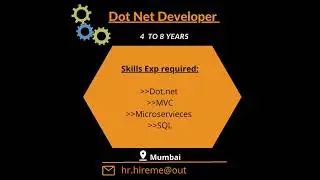 Dotnet Developer  | Mumbai | 1 to 4 Years | Hire Me